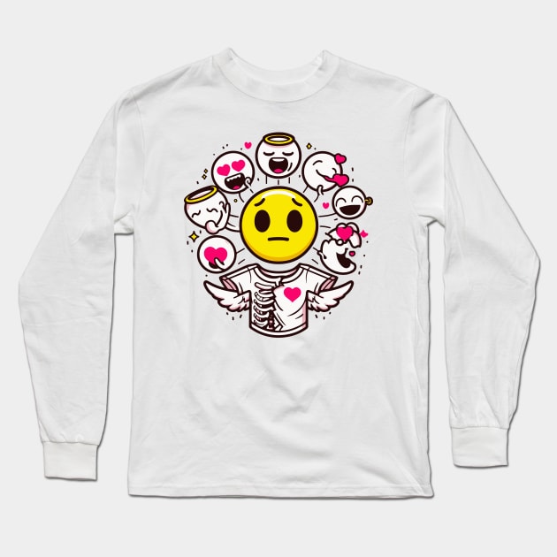 emoji funny Long Sleeve T-Shirt by designerhandsome